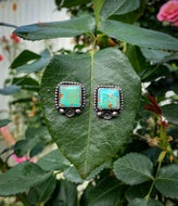 Chunky Kingman Cushion Earrings