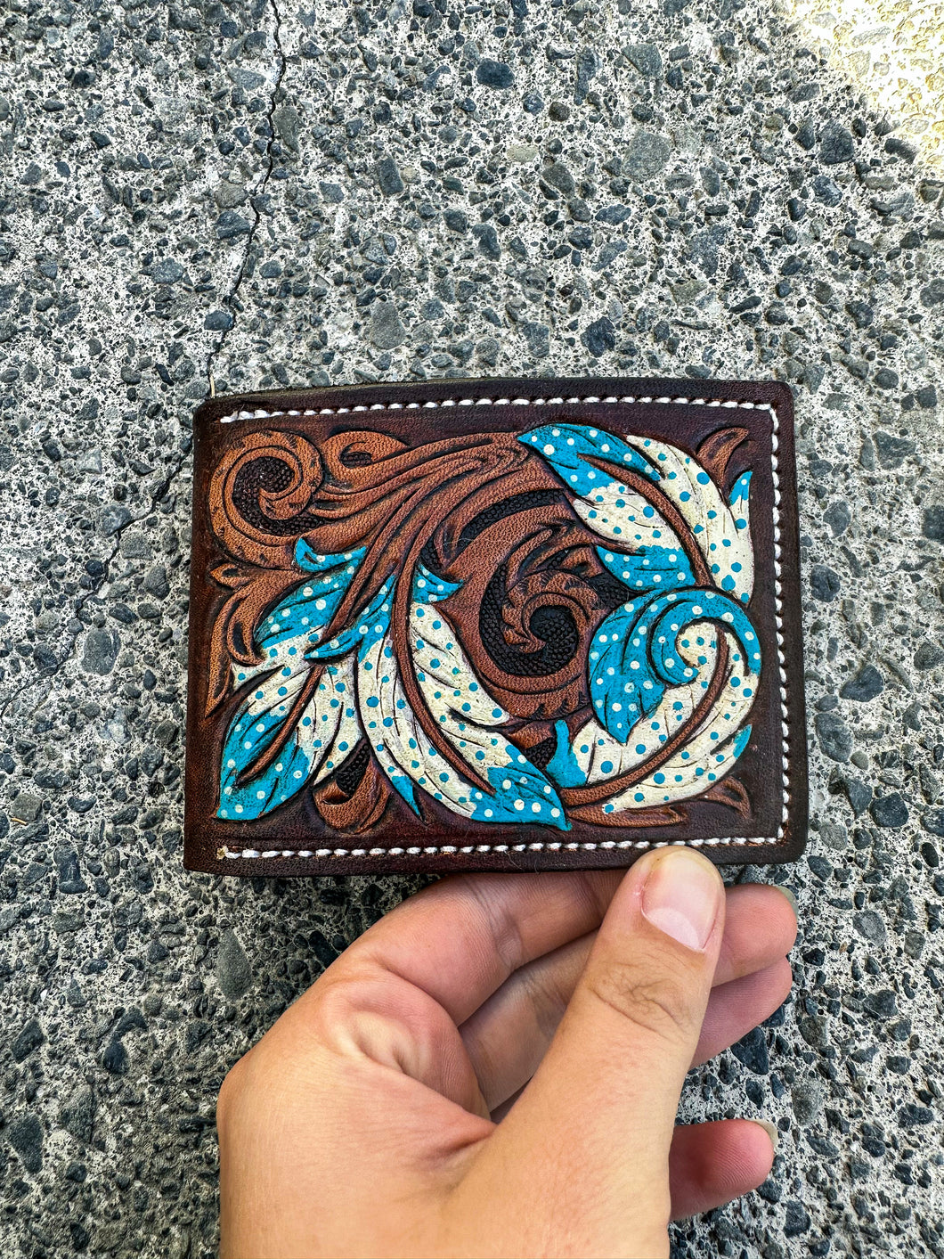 Turqoise Feather Bifold
