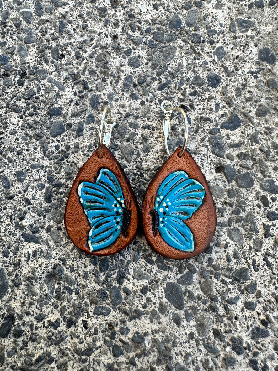 Blue Butterfly Earrings